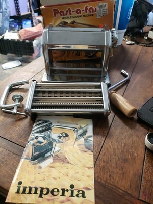 IMPERIA  Pasta-a-Fast Noodle Pasta Making Machine  Italy Made Vintage