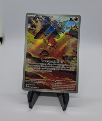 Magby 186/182 Illustration Rare Pokémon Karte Paradox Rift Deutsch 2023 TCG