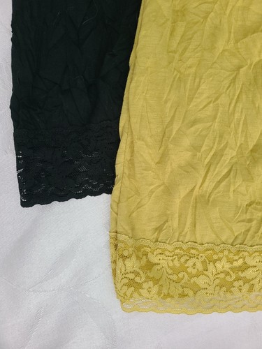 2 Coldwater Creek Women’s Black Mustard Soft Camisole Tank Top Size 2X - Picture 3 of 8