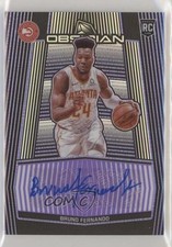 2019 Panini Obsidian Rookie Electric Etch Purple 19/75 Bruno Fernando Auto v9t