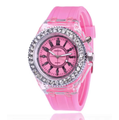   Montre bijou pour femme  Alliance parfaite : silicone doux & faux diamant l  
