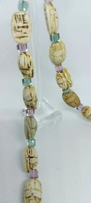 Kette Handarbeit Collier Skarabäus - Bild 1 von 2