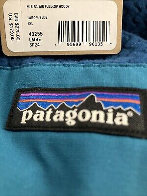 Patagonia Men's R1 Air Full-Zip Hooded Jacket Lagom Blue Patagonia Men's R1 Air Full-Zip Hooded Jacket Lagom Blue