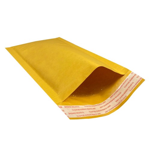 UOFFICE 20 Kraft Bubble Mailers 5x10" - #00 Self-Seal Padded Envelopes - Picture 1 of 11