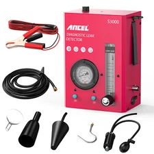 Gas Water Auto Pipe Leak Detector EVAP Smoke Machine Tester Car Diagnostic Tool