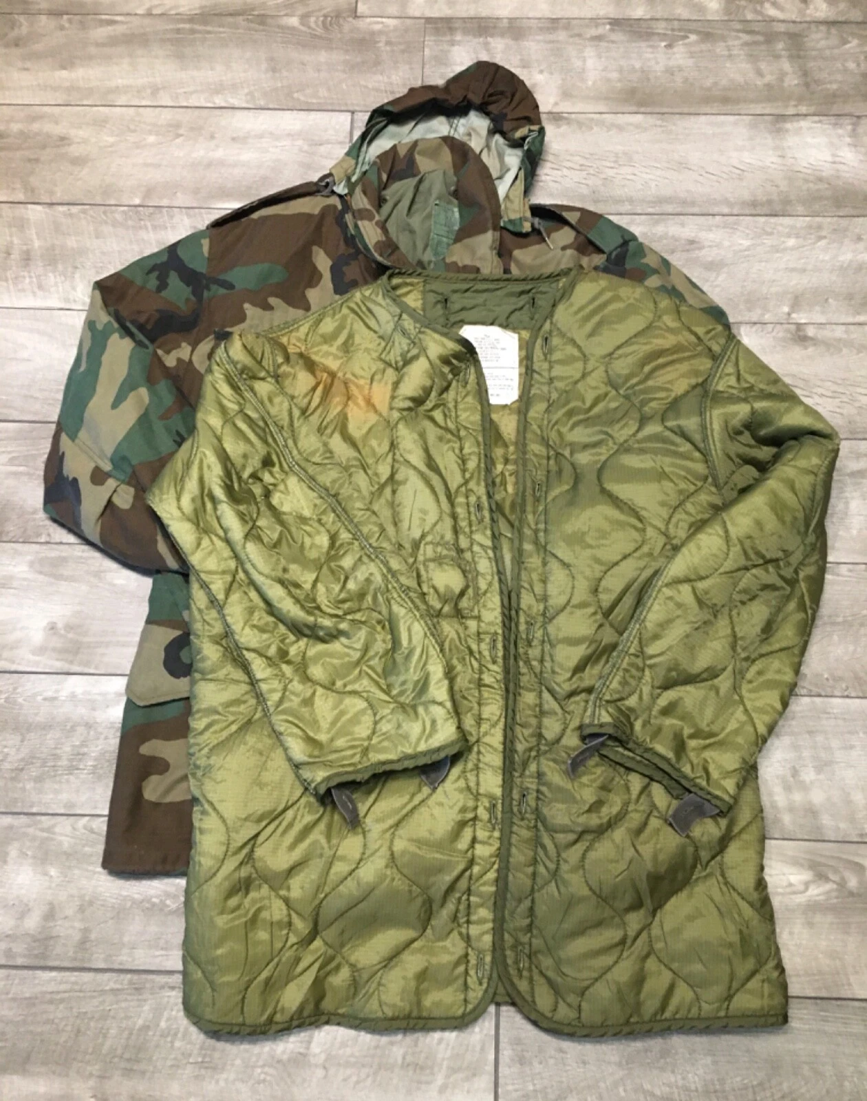 alpha-industries camo cold weather military vintage jacket