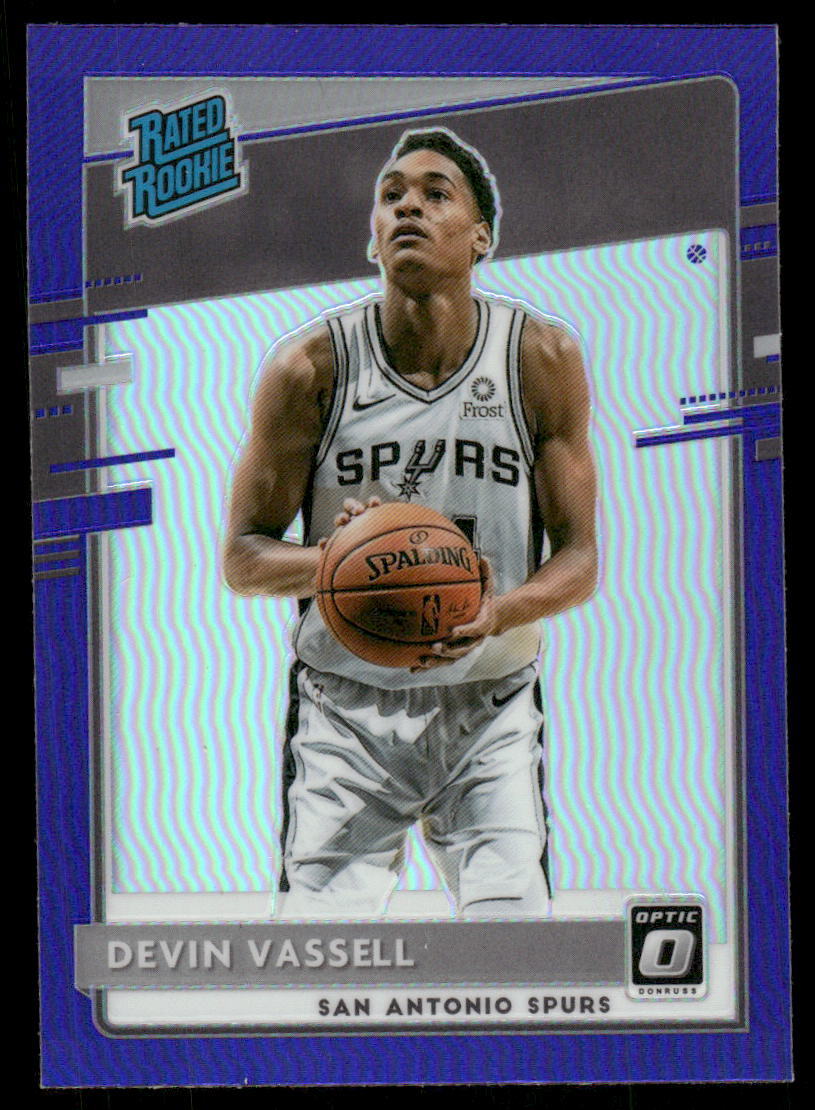2020-21 Donruss Optic #161 Devin Vassell Purple