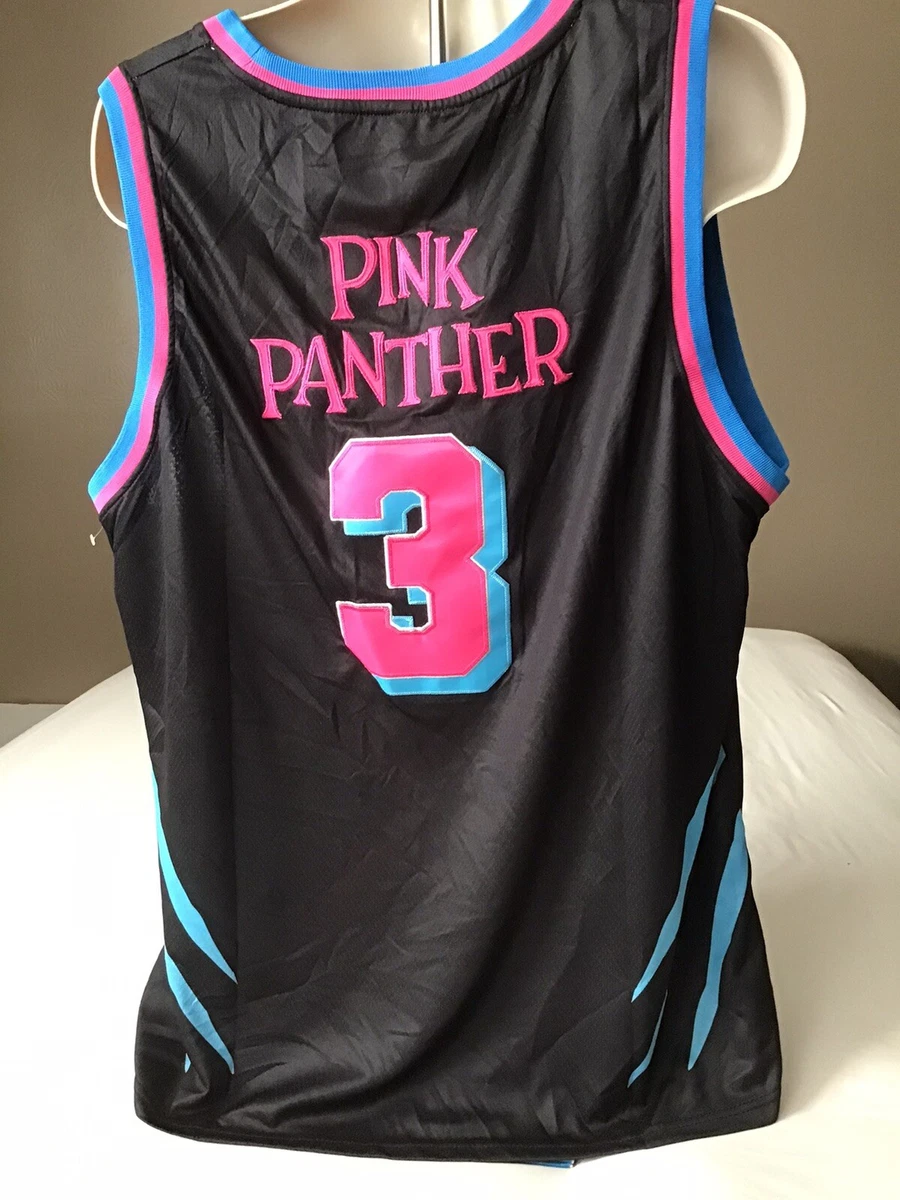 Unlimited Classics Miami x Pink Panther #3 Black Basketball Jersey XL