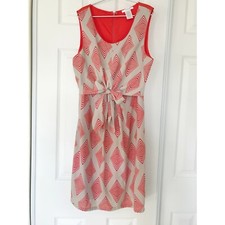 Sleeveless Geometric Shift Dress Sz Small