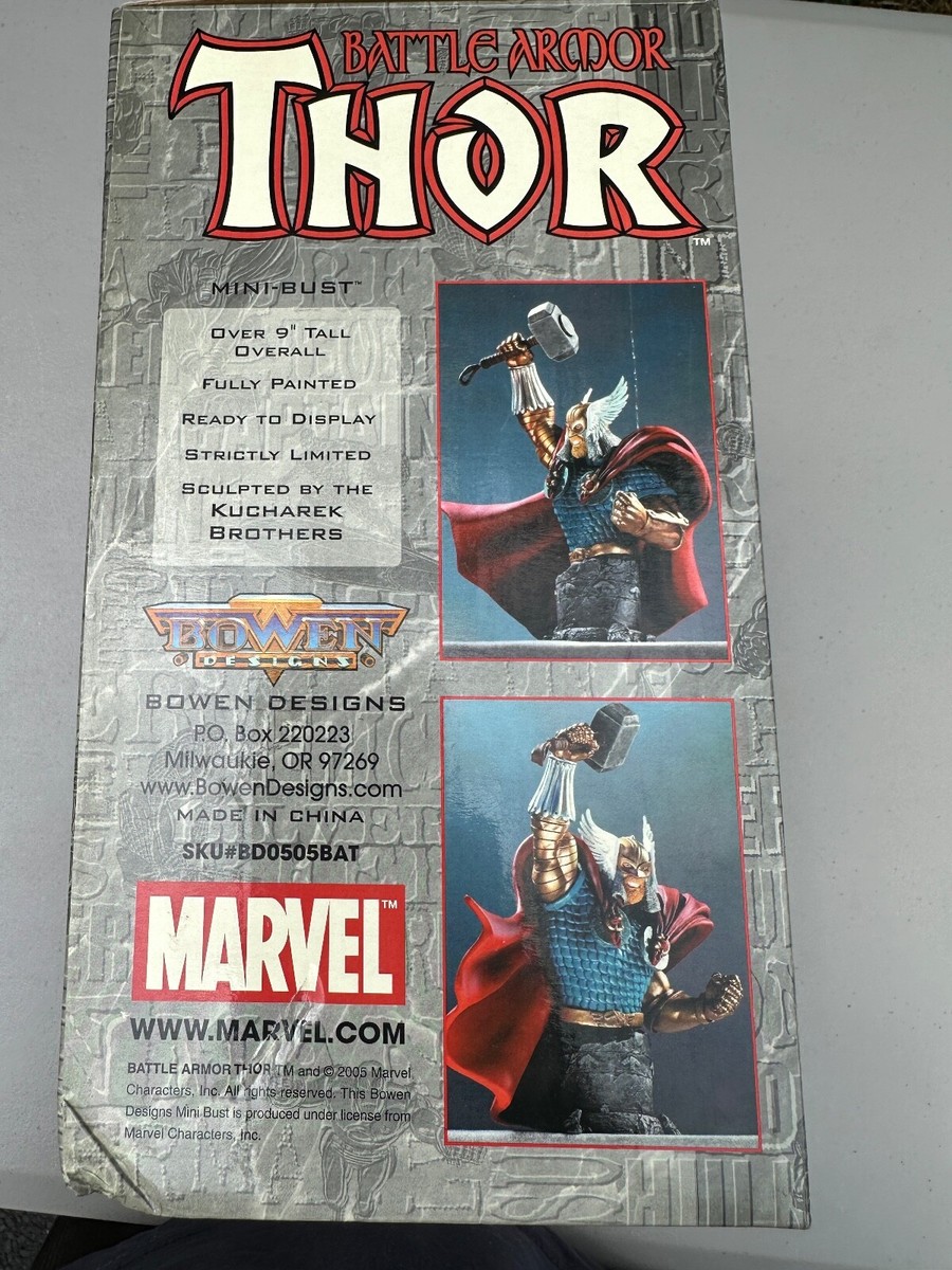 Battle Armor Thor Marvel Mini Bust Bowen 2005 951/3000 | eBay