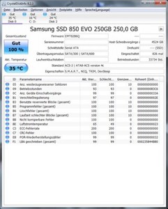SSD Samsung EVO 250GB SATA intern 7mm 6,3cm (2,5 Zoll) MZ-75E250 #256