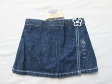 NEW Gymboree Vintage XXS 13-18mos 1998 AMERICANA Flower Ebmroidered Denim Skirt