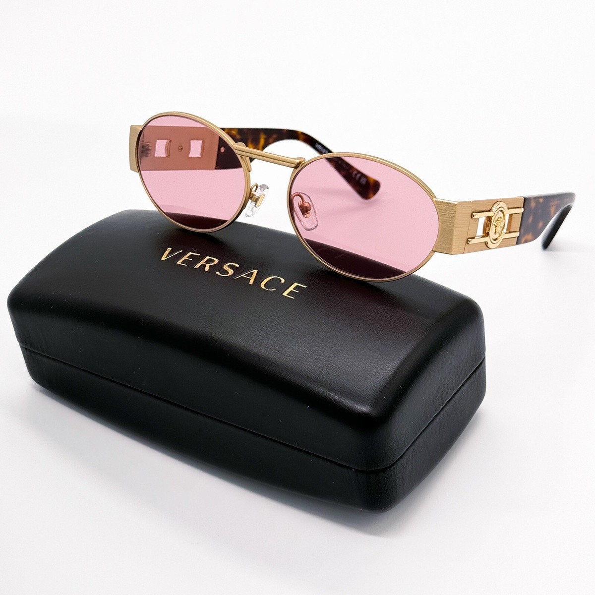 NEW VERSACE VE2264 1002/84 VERSACE OVAL UNISEX SUNGLASSES  display picture 1