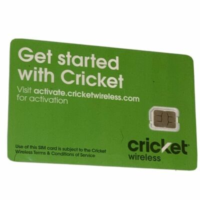 New Cricket Wireless Nano SIM Card.