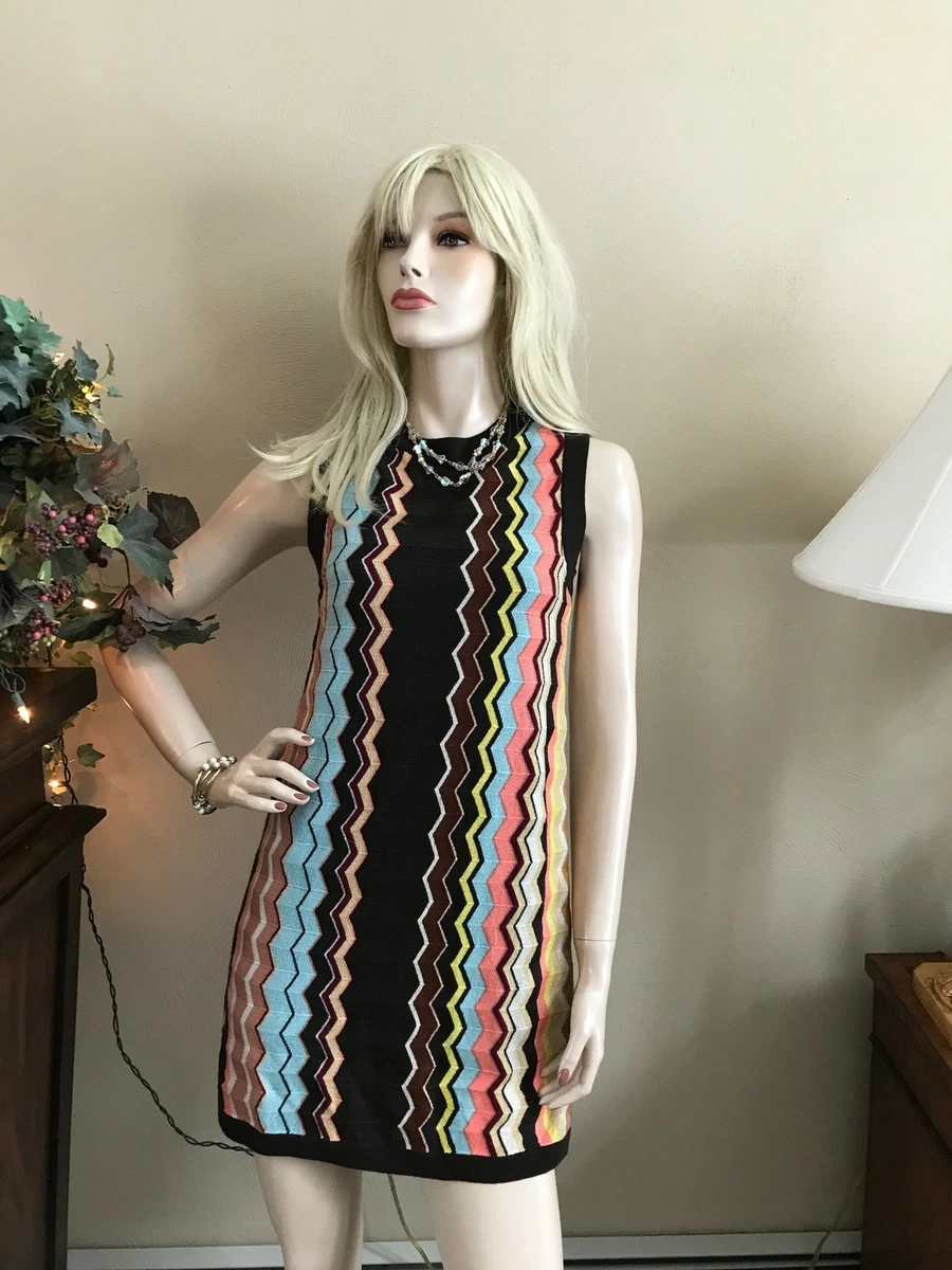 Missoni zigzag-woven mini dress - White