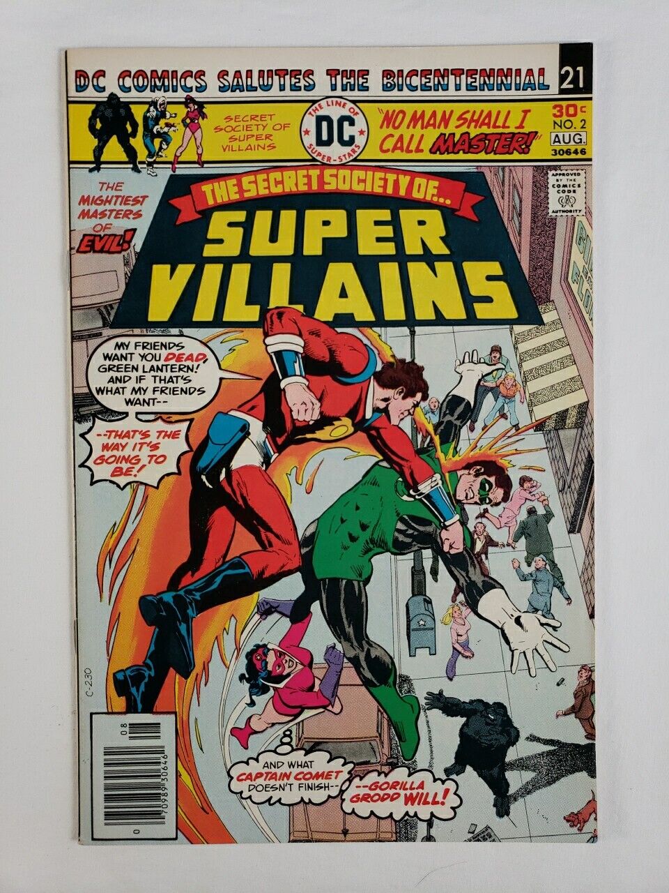 Secret Society of Super Villains #2 August 1976 Captain Comet Green Lantern