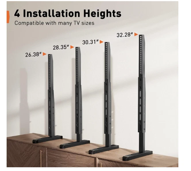 Perlegear TV Stand Steel TV Legs for Most 37–75 Inch Flat or Curved TVs - Image 3 of 4