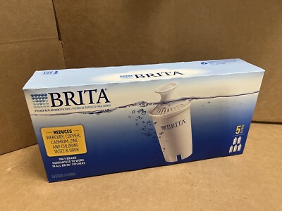 New Brita Pitcher Replacement Water Standard Filters Model #OB03 5 Pack