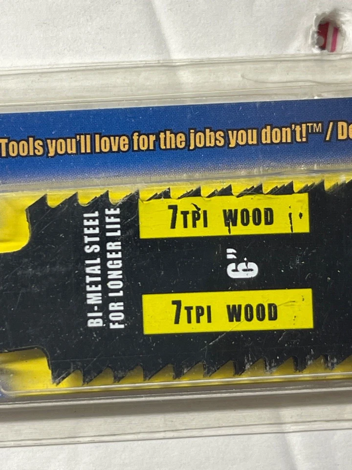 3 Pieces Set Spyder Universal Reciprocating Saw Bore Blades 200002 Wood 7TPI - Image 2 of 3