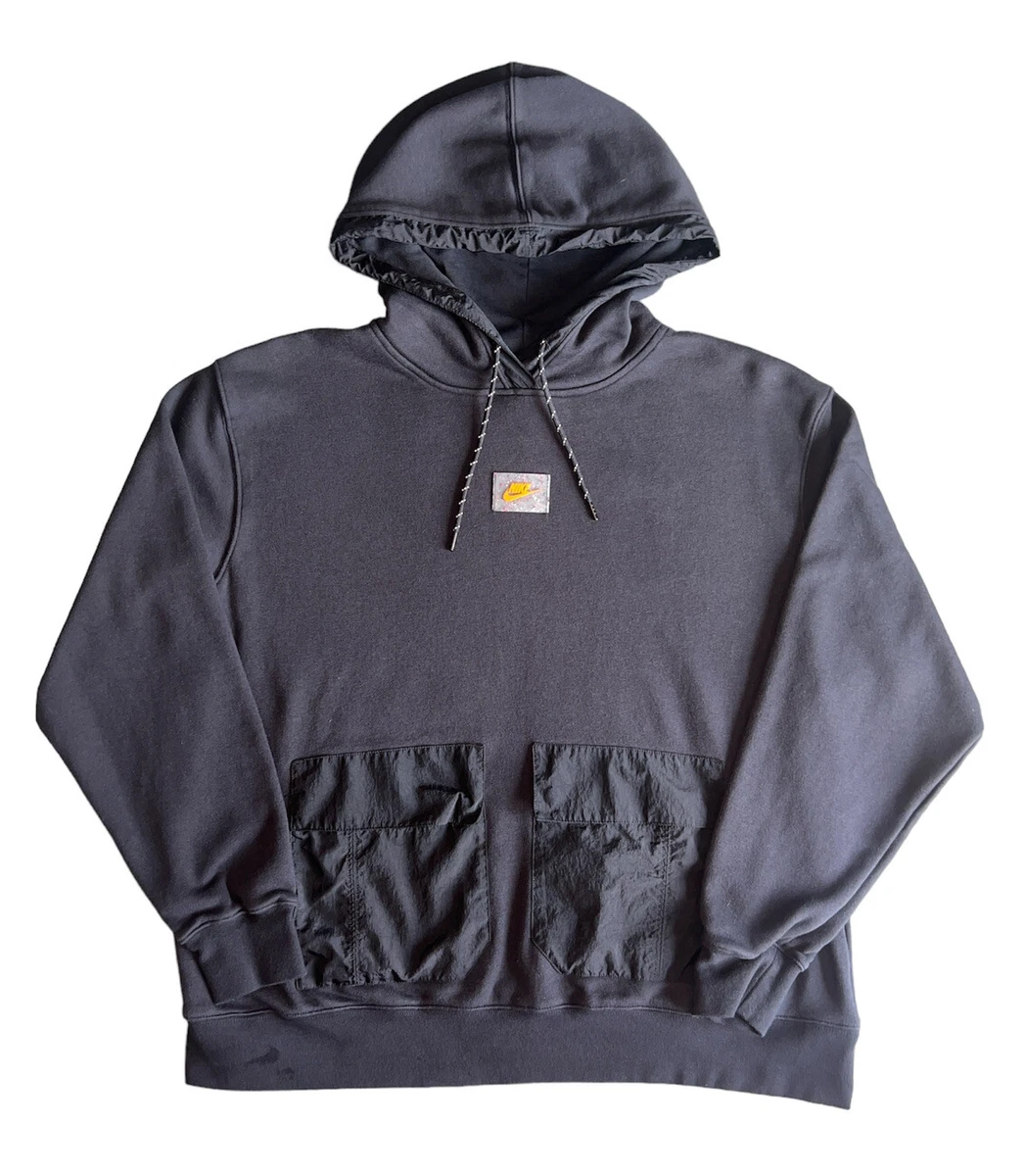 Nike Sportswear Women s Fleece Sports Utility Cargo Pocket Hoodie LARGE