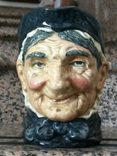 BOCCALE TAZZA INGLESE CERAMICA MAIOLICA VOLTO FACCIA VISO VINTAGE 