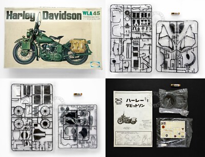 Bullmark 1/9 Harley Davidson WLA 45 Military Motorcycle Army