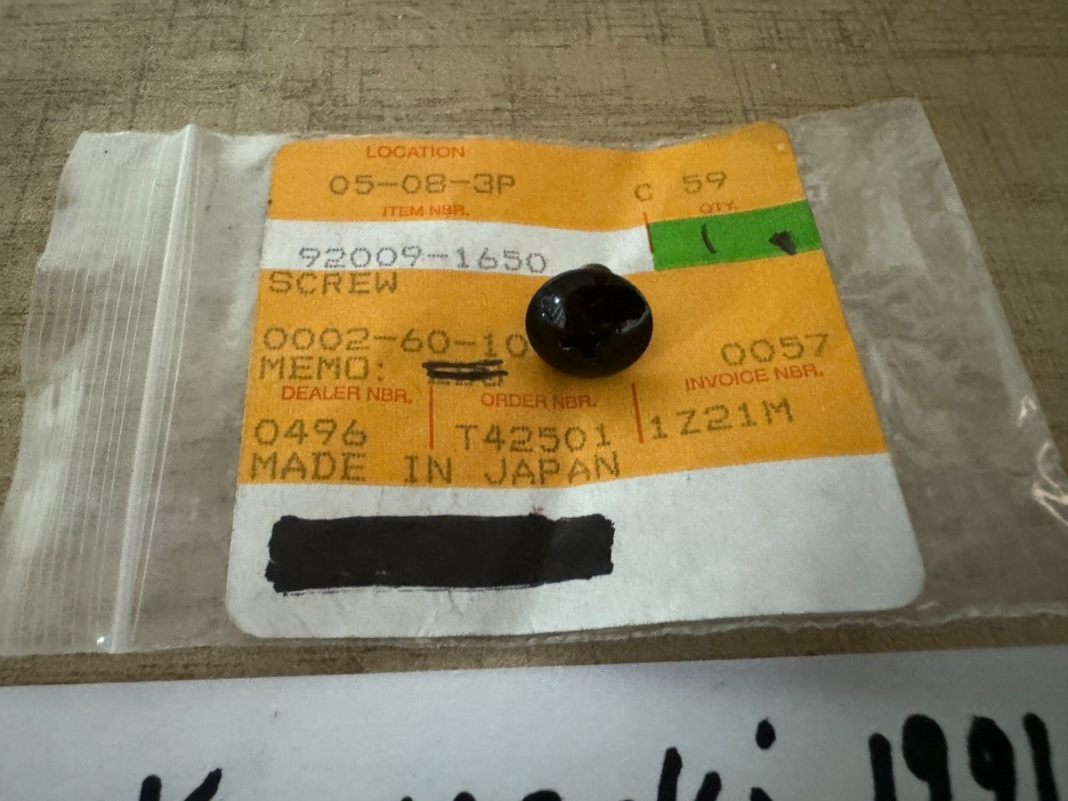 NOS Kawasaki 1991-1993 ZX600 Screw 5x8 Part # 92009-1650 New | eBay