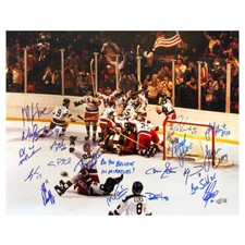 Miracle On Ice 18-Autograph 1980's Gold Medalists Team USA 16x20 Photo (Beckett) Miracle On Ice 18-Autograph 1980's Gold Medalists Team USA 16x20 Photo (Beckett)