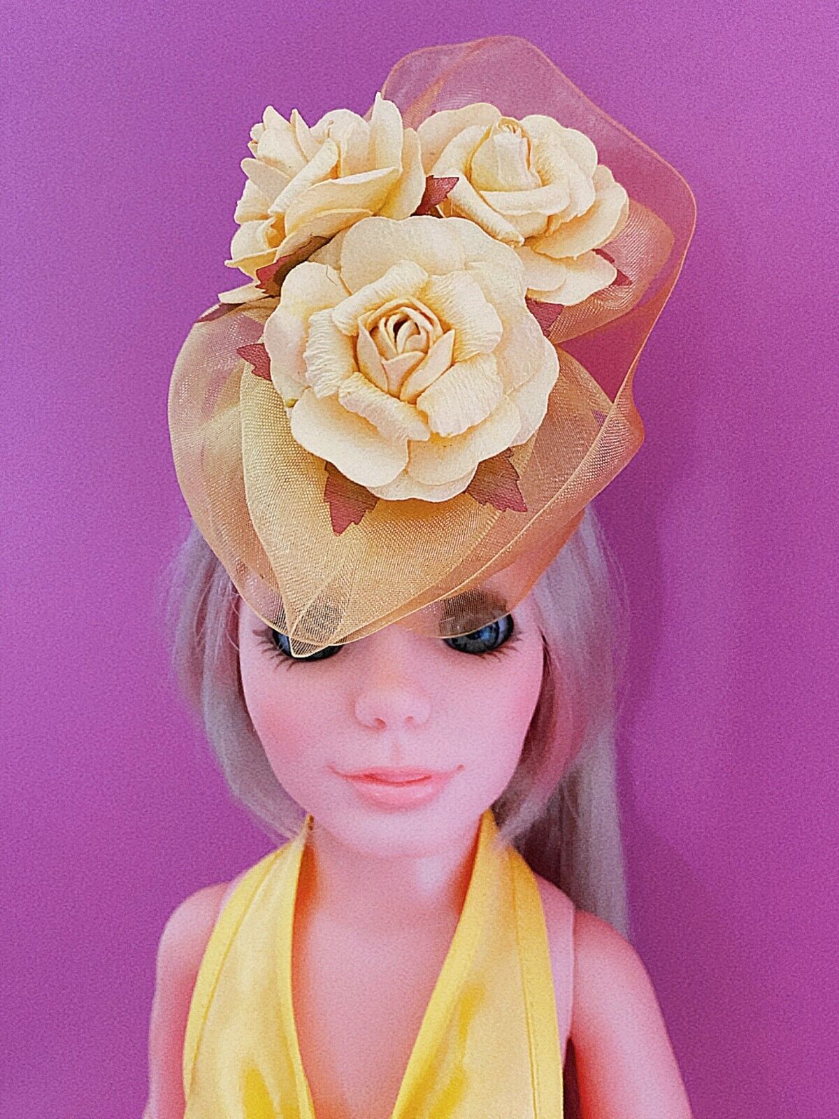 Lemon Lite Dress Repro ReVamp for 18" Doll  Fits Ideal Kerry Crissy Doll