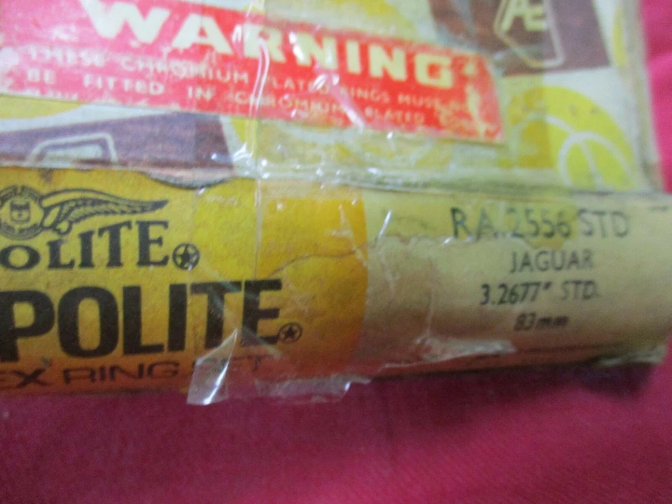 Anillos de pistón Jaguar XK140, XK150, MKII, 3.4S, MKIIIV, STD, Hepolite RA2556 NOS Foto 2 de 4