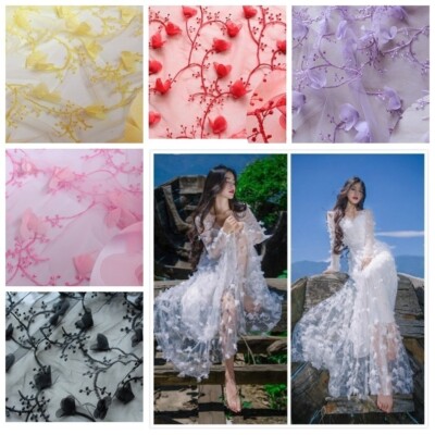 chinese dress ladies Wholesale Embroidery Abstract Patterned Bridal Lace Fabric main image 1