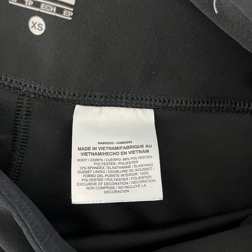 Nike Leggings Women's Size XS Black Straight Leg Embroidered Swoosh Logo - Picture 10 of 11