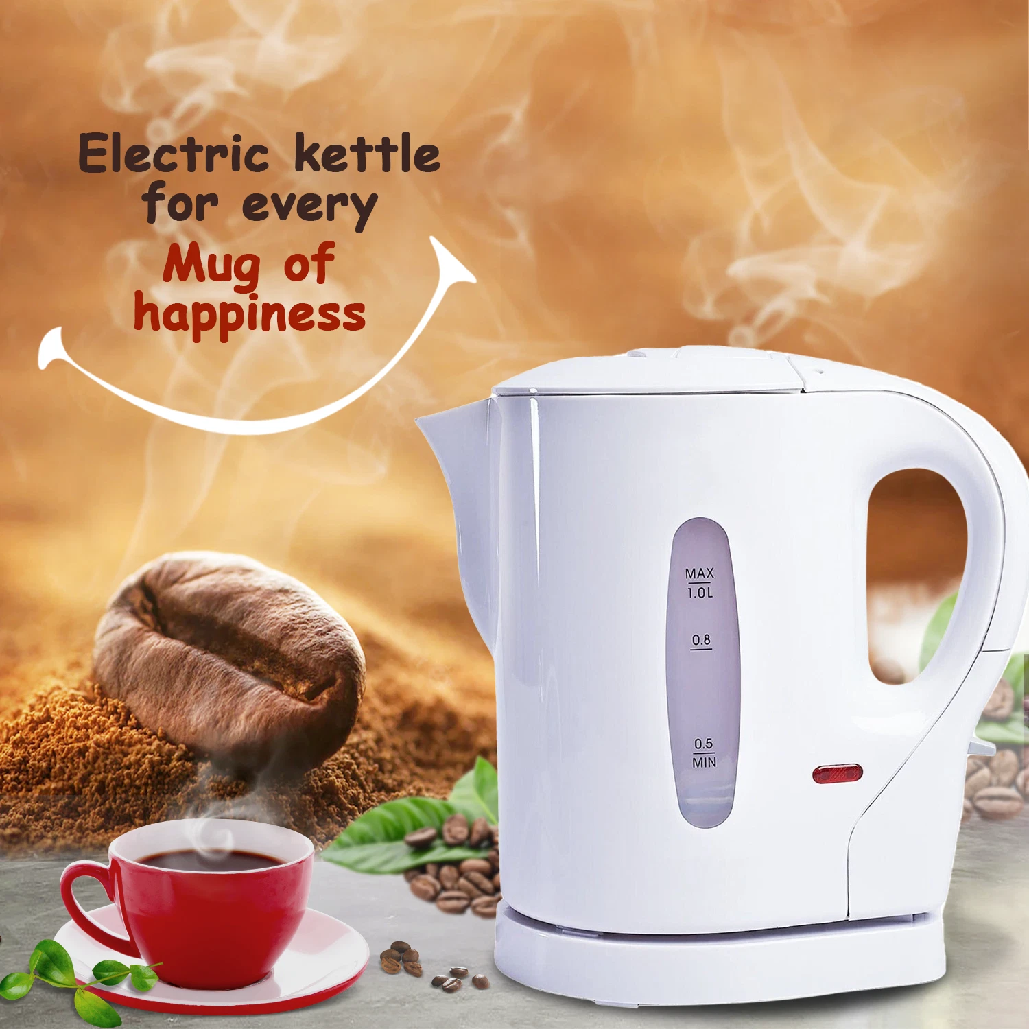 Travel Kettle Portable Electric 1L Camping Caravan Kitchen Hotel Jug Holiday New
Opens in a new wind