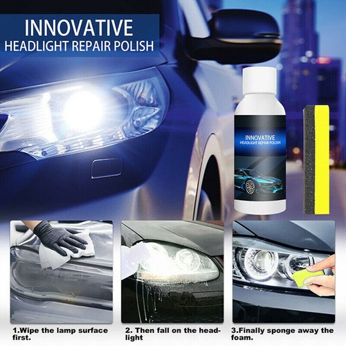 3× Innovative Car Headlights Polish Car Scratch Repair Fluid Liquid Lamp Renovat - Picture 4 of 15