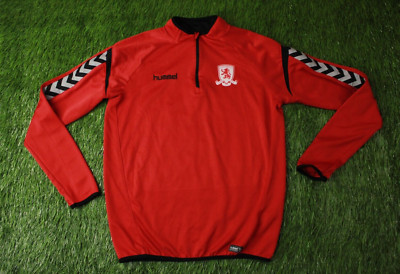 MIDDLESBROUGH 2019/2020 FOOTBALL ZIP SWEATSHIRT SWEAT TRAINING HUMMEL ORIGINAL S