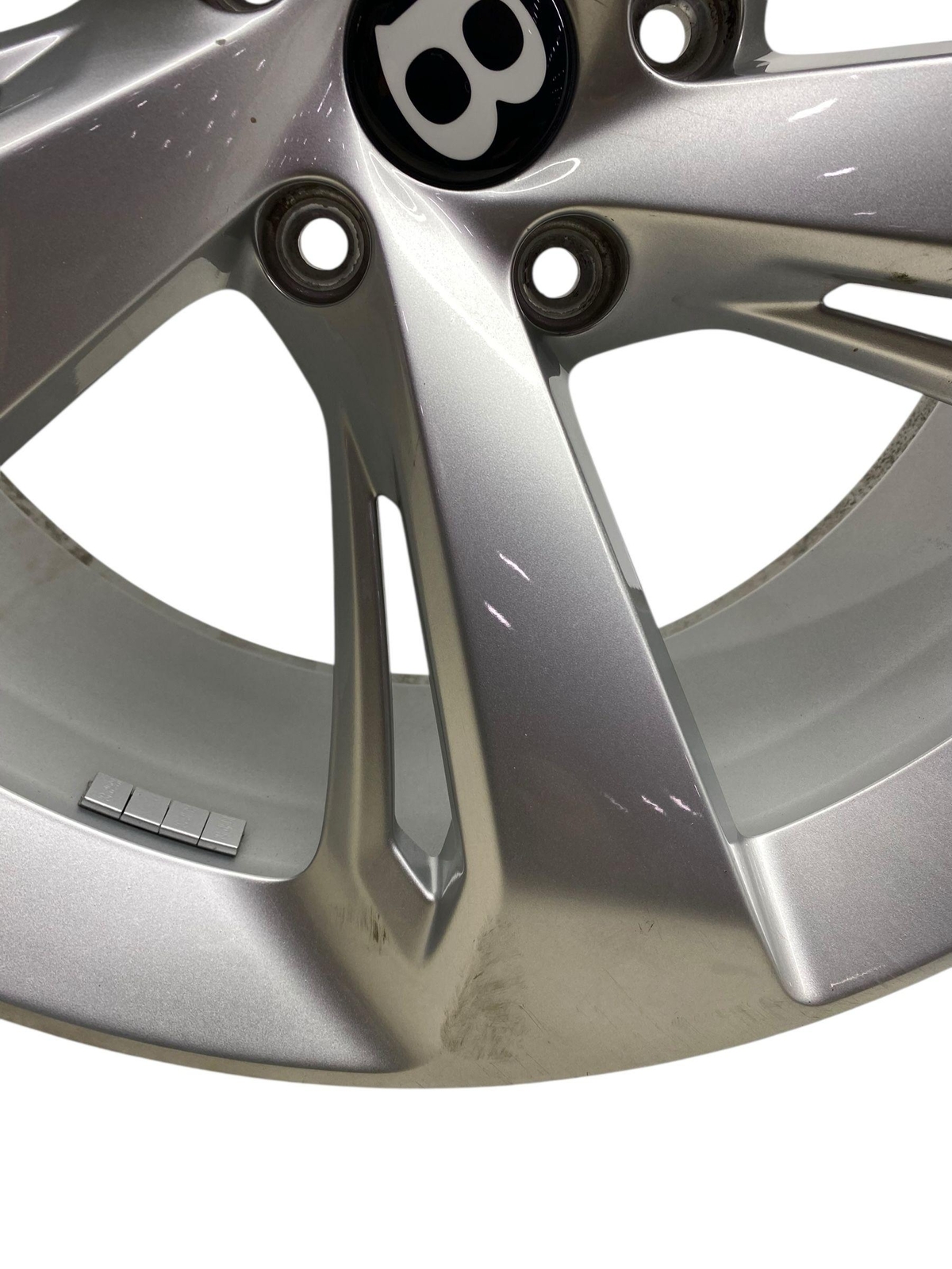 2016-2020 BENTLEY BENTAYGA OEM 22X10 5 SPOKE WHEEL RIM | SILVER *SCUFFS+SCRAPES*