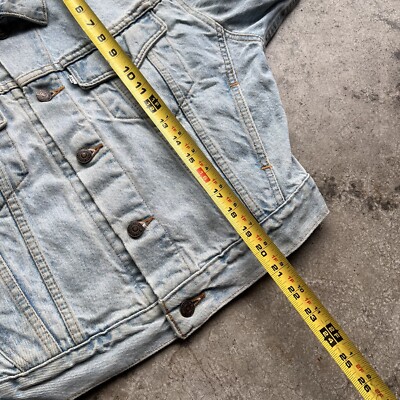 Vintage 90s Levi's 57598 Denim Trucker Jacket Youth Size Medium
