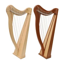 22 String Ard Ri Irish Harp, Celtic Irish Lever harp by Muzikkon + Accessories