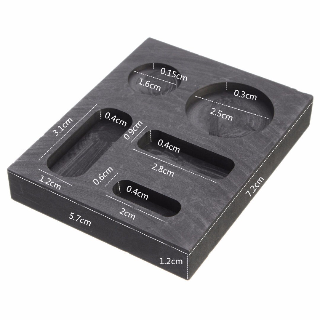 Graphit-Schmelzform Set - Für Gold, Silber & Metall-Guss