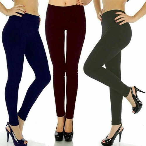 Pack 3 Leggings Donna Invernali Termici Felpati Leggins Caldi Elastici  Comodi | eBay