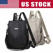 Women Lady Backpack School Bag Purse Anti-Theft Waterproof Oxford Cloth Rucksack