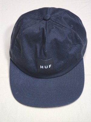 Huf Cap Hat Men Black One Size O/S Adjustable Snapback Skateboard Cotton