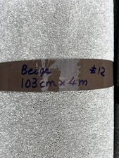 Carpet offcut soft beige 4m x 103cm £12 brand-new carpet Remnant RH13 5SN