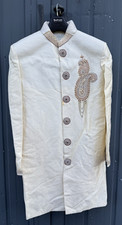 ♡ Original Indischer Sherwani Bräutigam Set 2-teilig Gr. M Hochzeit Anzug ♡