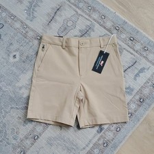 NWT Vineyard Vines Boys Teen Khaki Sand Performance Shorts Sz14