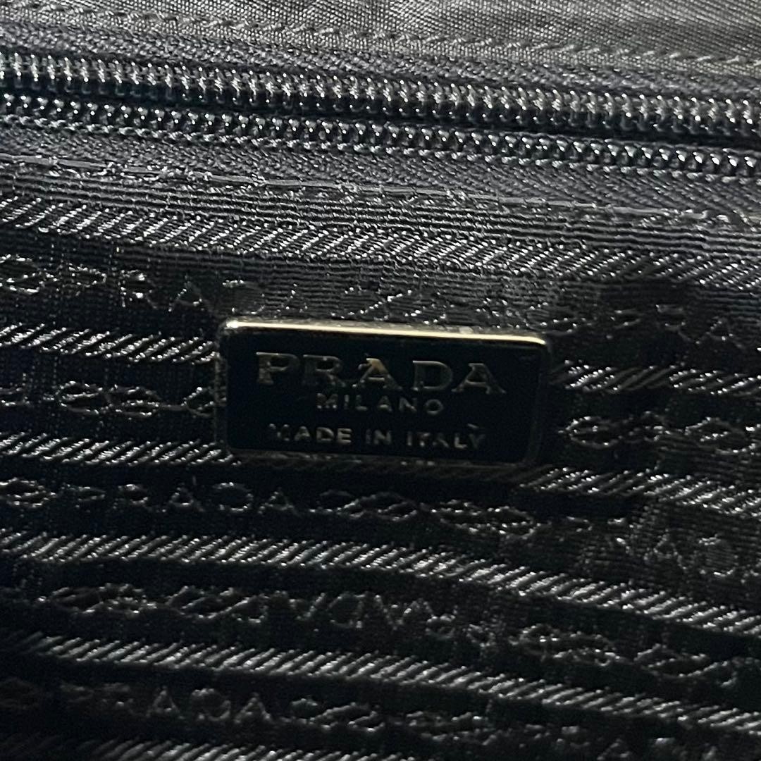 PRADA One Shoulder Bag Black Handbag Nappa Leather thumbnail 18