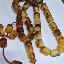 ☀️Natural Baltic Amber Islamic Prayer 33 Beads Misbaha Tasbih Rosary 96g ☀️