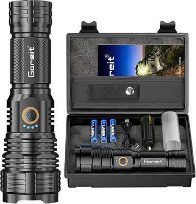 Flashlights LED High Lumens Rechargeable, Goreit 20,000 Lumens XHP70.2 Super Bri