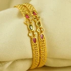 Indian Ethnic Gold Plated Jewelry Bollywood Fashion Bridal Bangles Bracelets Set