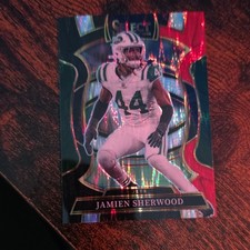 2025 Panini Select - Concourse Jamien Sherwood #77 Black & Red Shock Prizm